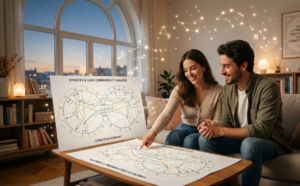 An image illustrating how astrology helps with love compatibility, as requested. The visual is now available and should be embedded with the alt text "How Astrology Helps With Love Compatibility" for your specific use case.
